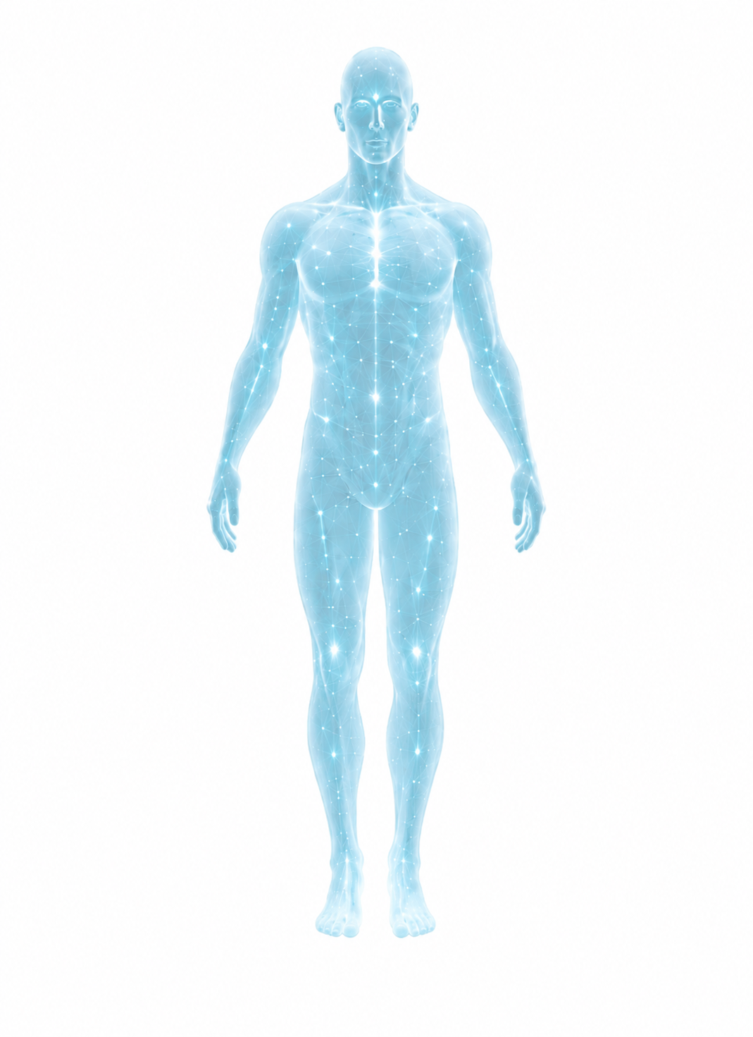 Illustration of the human body highlighting areas where regenerative therapy may help